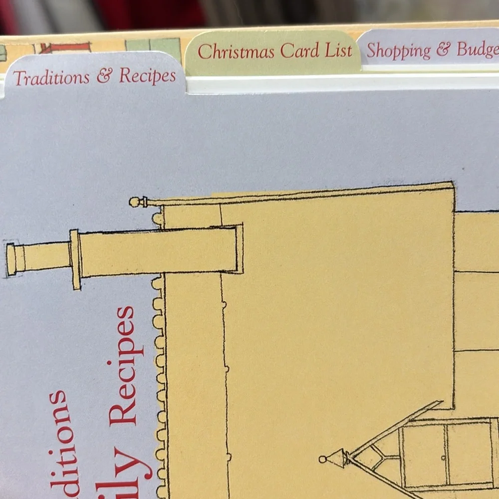 NEW Vintage 2001 3-Ring Christmas Organizer